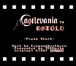 Castlevania Retold Title Screen
